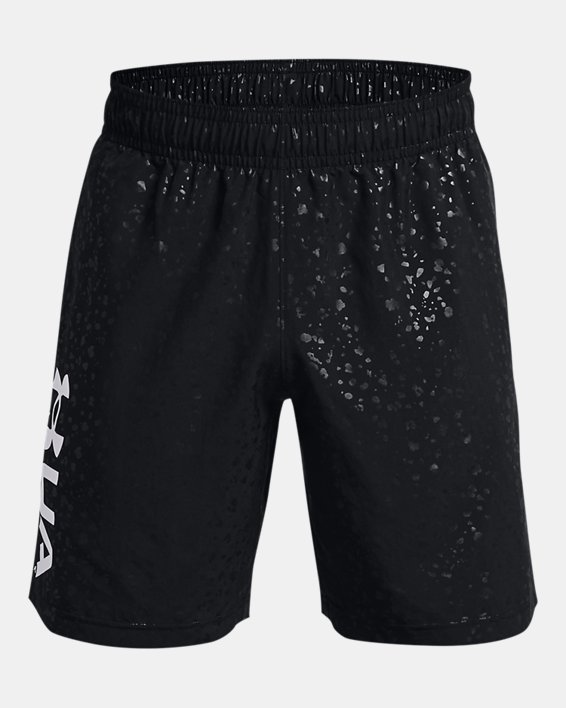 Men's UA Woven Emboss Shorts, Black, pdpMainDesktop image number 4